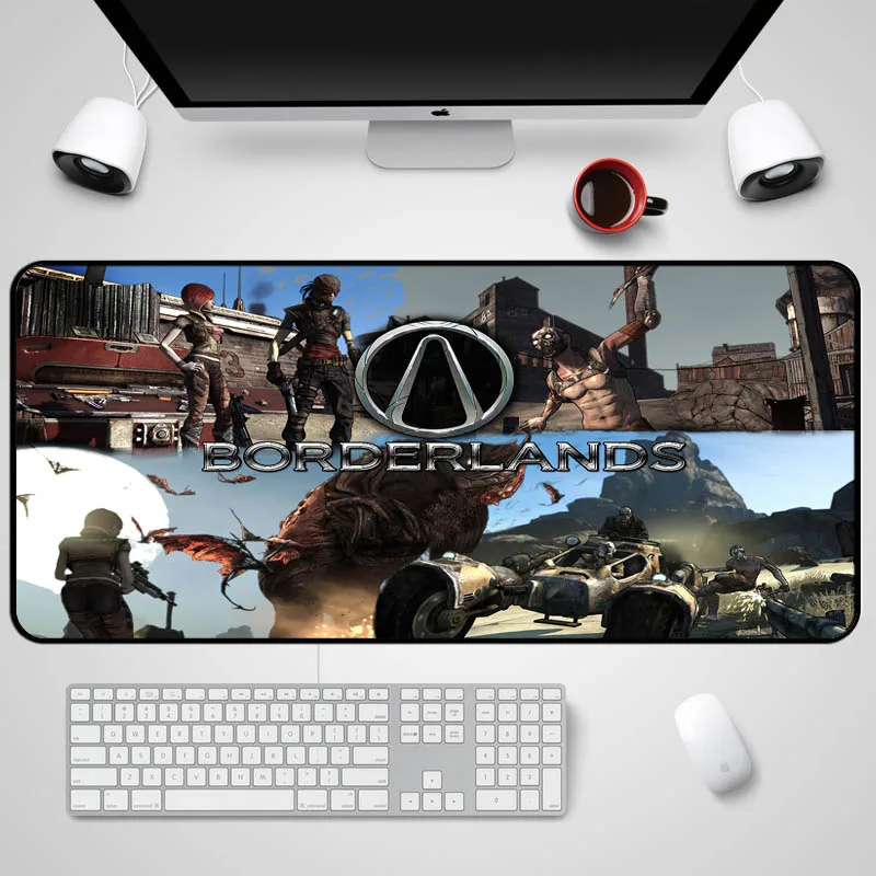 Congsipad Cyberpunk Game Hot Game Borderlands 2 Series Gaming Mouse Pad Table Mat for Fps Game Player Computer Peripherals Mat