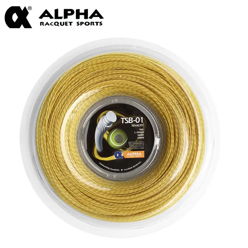 ALPHA TENACITY TSB 01 durable Tennis String reel(200m)tennis strngin Tennis Accessories from