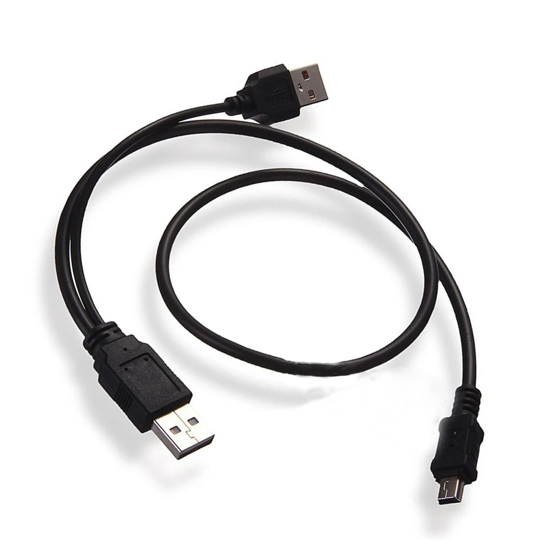 Marsnaska новый черный USB 2 0 A к Y кабель для передачи данных B папа и мини порт 5