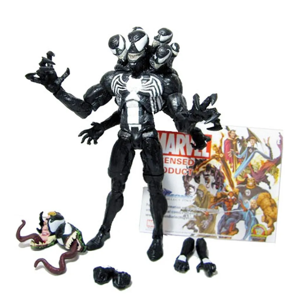 Movie Select Toys Spider Man Venom Interchangeable Hedds & Hands PVC