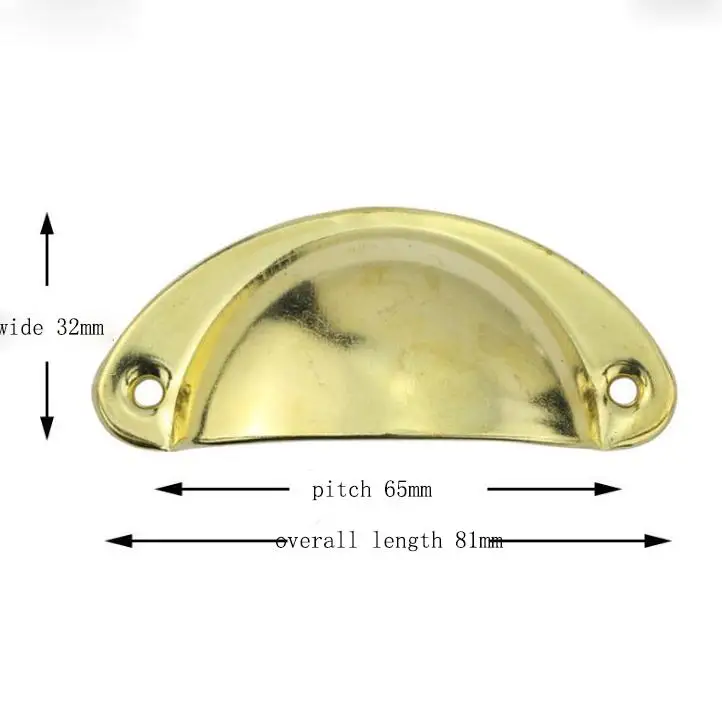 Архаизированная гладкая доска полукруглый железный лист ручка мебельный шкаф аптечка полукруглый корпус ручка - Цвет: yellow