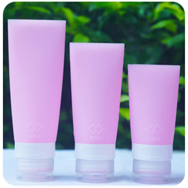 

1pc Portable Travel Bag Empty Clear Tube Cosmetic Cream Lotion Containers Refillable Bottles 38ml/ 60ml/ 80ml/ for Choice P20