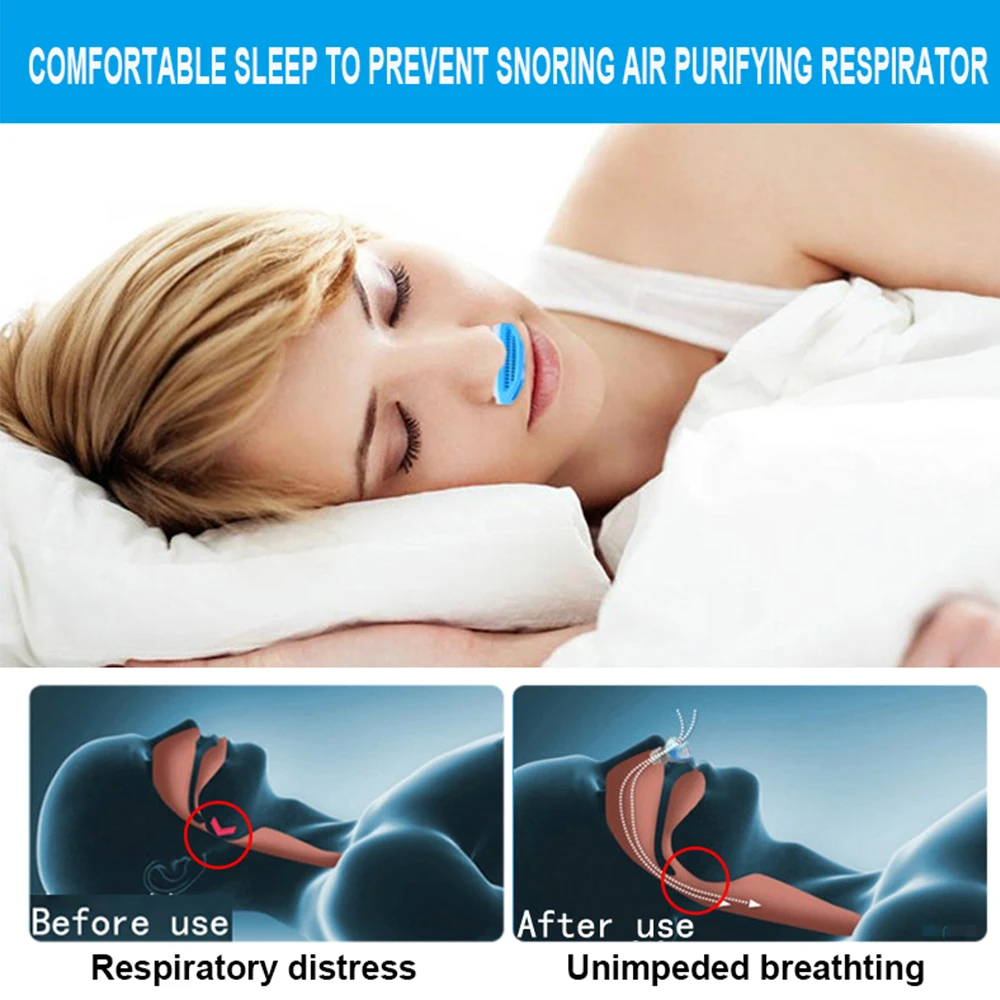 Мини устройство против храпа CPAP зажимы для носа вентиляция дыхание спящий