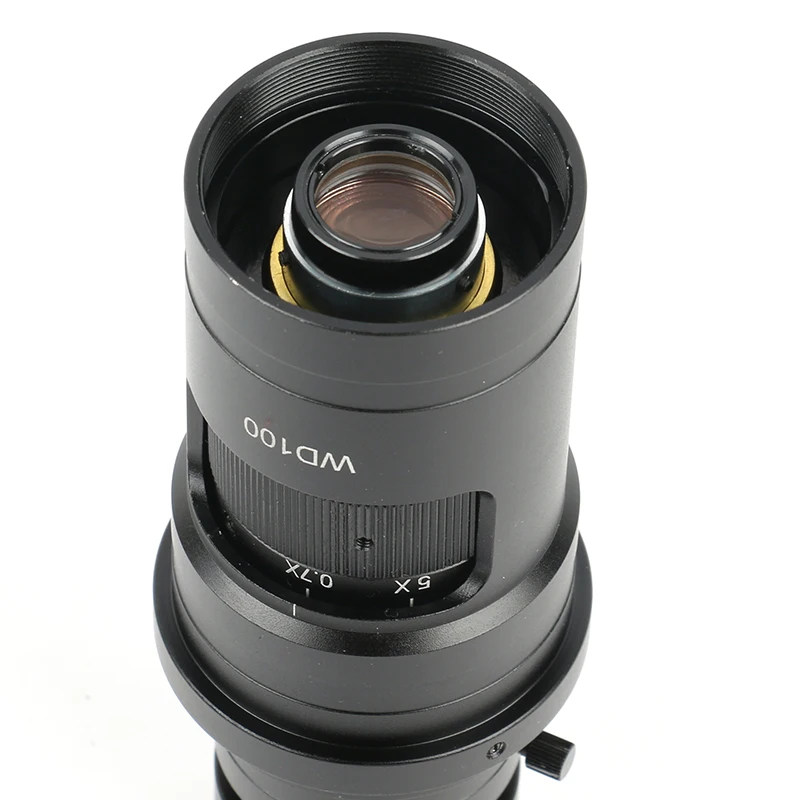  200X 500X FHD 0.7X-5X Adjustable Magnification Continuously Variable C mount Zoom Lens For HDMI VGA