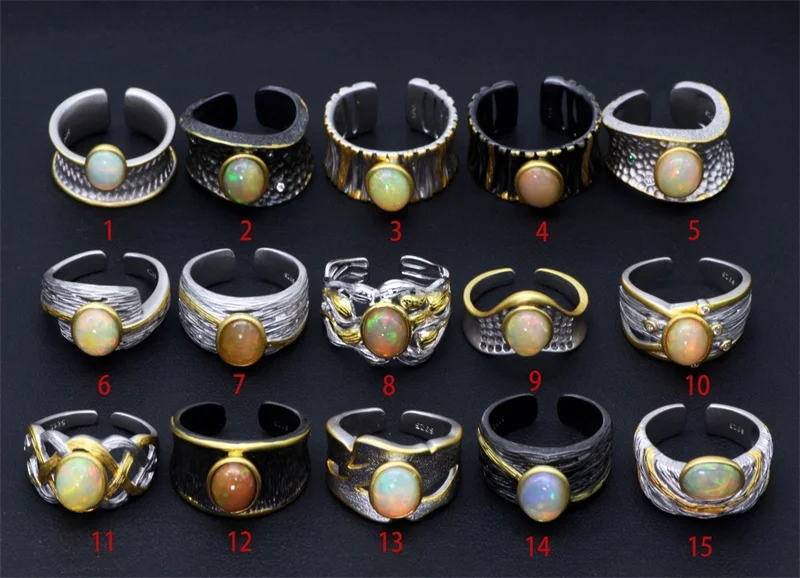 Opal man ring