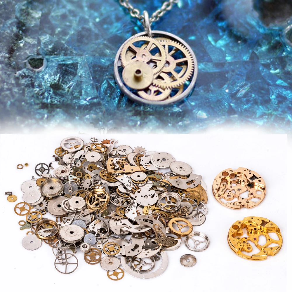50 g/bolsa piezas Steampunk Vintage Steampunk Metal Steampunk engranajes reloj de pulsera piezas antiguas engranajes ruedas vapor Punk lotes DIY