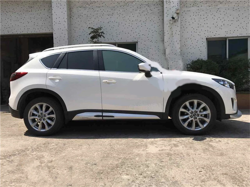 Автомобильные аксессуары для Mazda CX-5 CX5 2013 аксессуары 4 шт./компл. ABS Хромированная пластиковая боковая рельефная Накладка для отделки дверей