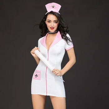 

High Quality Sexy Lingerie cosplay nurse uniform Baby Doll lenceria nuisette woman