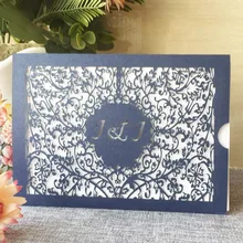 100 шт. новые свадебные приглашения жемчужная бумага лазерная резка романтические вечерние украшения поздравительная открытка с пользовательскими словами на