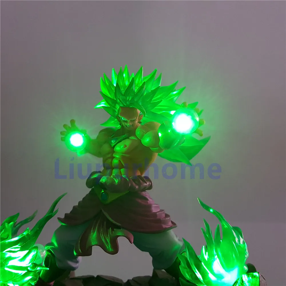 Broly светодиодный светильник супер сайян Жемчуг дракона фигурки головной ing ПВХ