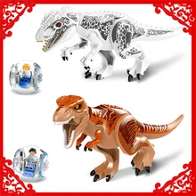 Asseclas Modelo de Dinossauro Jurassic World Building Block Brinquedos Compatíveis Legoe YE 77011 DIY Educacional Figura Presente Para As Crianças