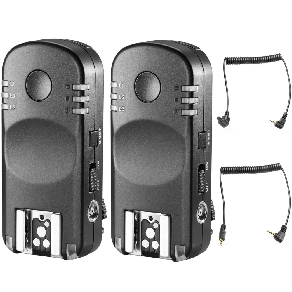 

Neewer 2.4G Wireless Remote Flash Trigger Transceiver Pair+Shutter Cable for Canon 1D Mark II III IV 5D Mark II III IV 1100D