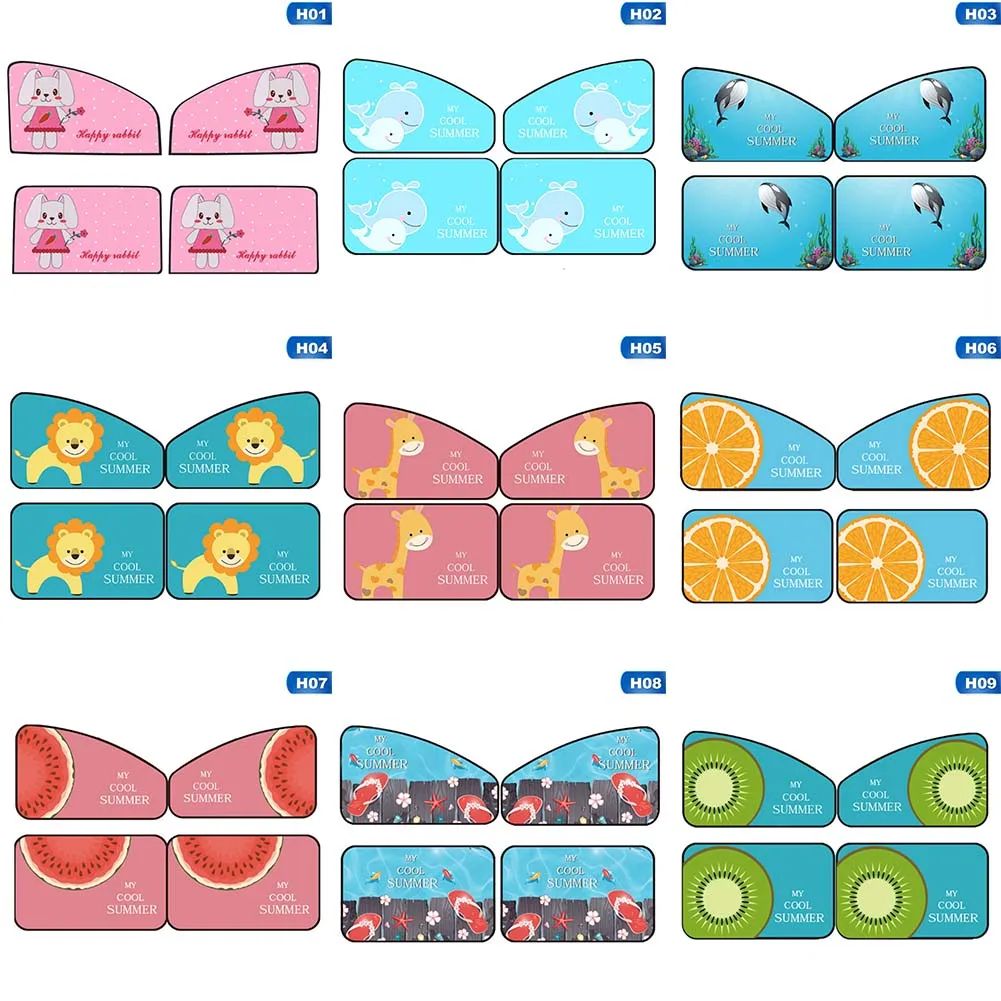 Новая 4 шт. Автомобильная Солнцезащитная шторка, Крышка блока для детей, боковое окно автомобиля, тени, цепляются, солнцезащитный козырек, экран