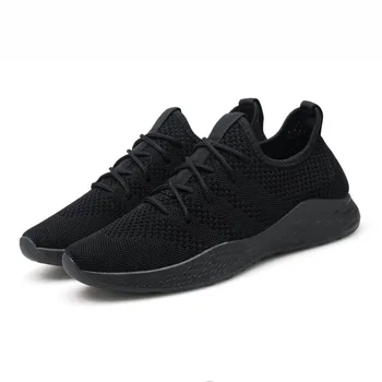 

2019 Outdoor New Men Running Shoes Sports Lightweight Cushioning Breathable Lace-Up Men Shoes Mesh Comfortable Men Sport Shoes