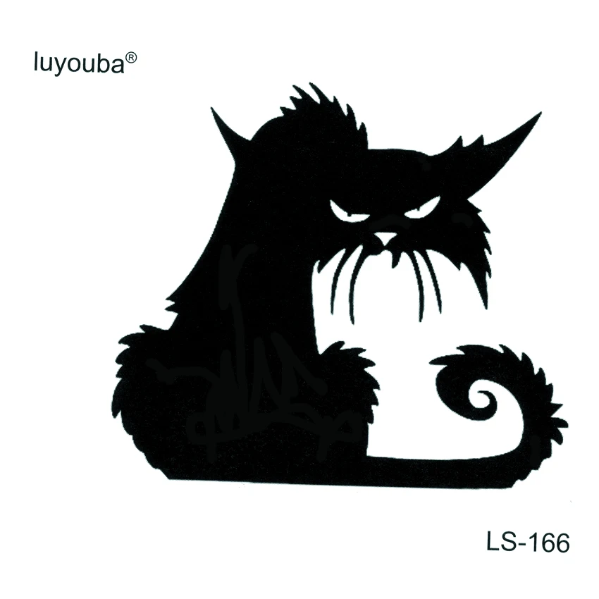 

Old Black Cat Waterproof Temporary Tattoos Men Animals Fake Tattoo Body Art Stickers Flash Tattoo Tatuagem Tatoo Sleeve