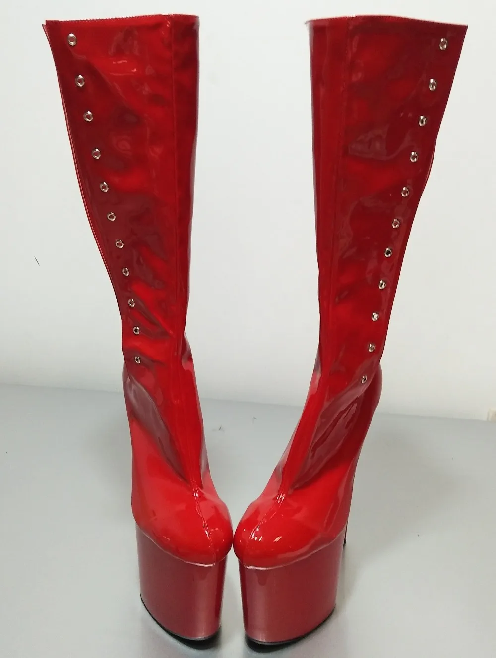 20CM with high bride wedding shoes, over the knee boots, sexy temptation thin belt fashion party boots