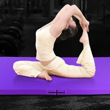 Высокое качество! 180x60x5 см многофункциональный Оксфорд синий складной спортивный коврик гимнастика Аэробика упражнения Спорт Йога Пилатес