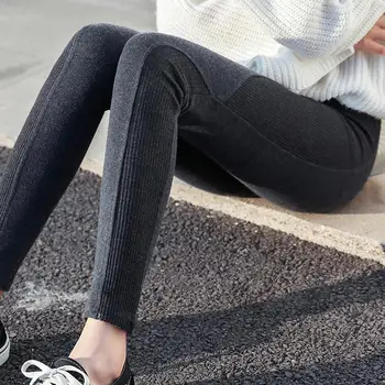 

Autumn New Arrival Fitness Legging Pure Cotton Thread Splicing High Stretch Slim Points Leggings Women