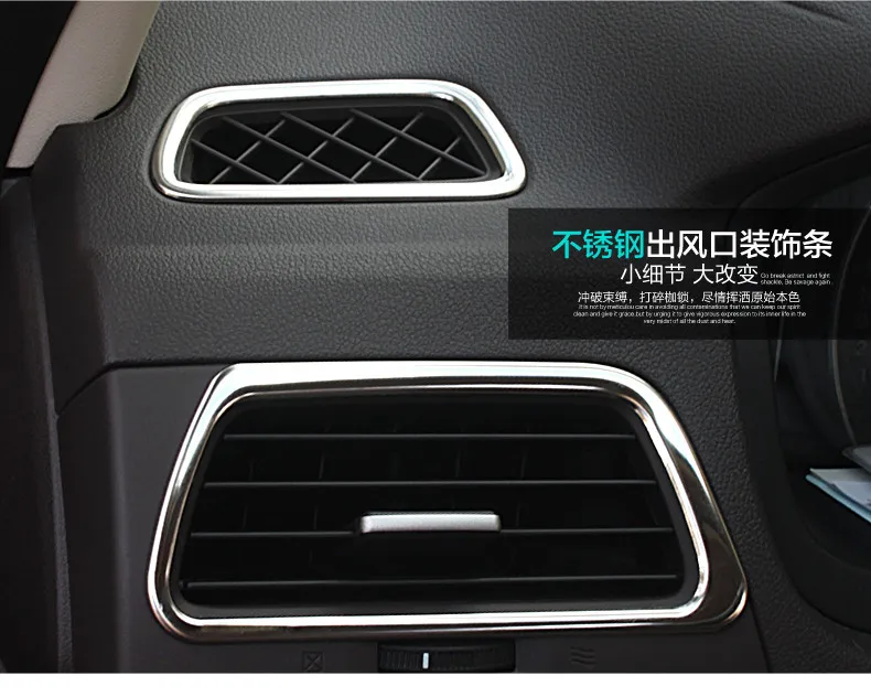 

5pcs/set New Stainless Steel Air Vent Outlet Cover Trim For Honda CR-V CRV 2012 2013 2014 2015 2016