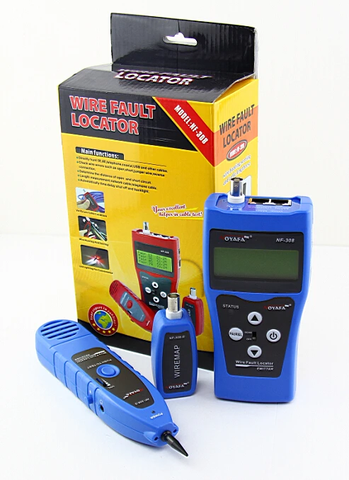 

Free Shipping! NOYAFA NF-308B Network Cable Tester Hunting Wire Sorting Coax Cable Length Tester RJ45 RJ11 BNC