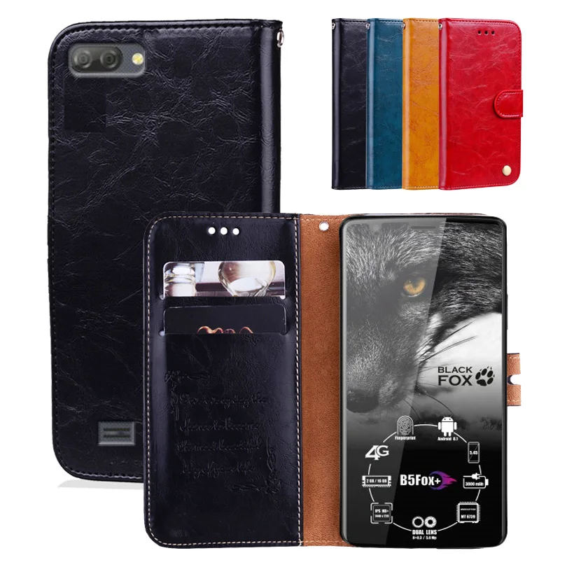 

For Black Fox B5 Case Flip Cover PU Leather Wallet Phone Case Funda For Black Fox B5 Wallet Book Case With Strap