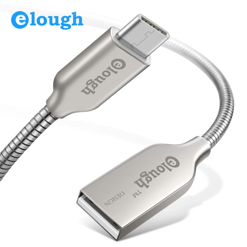 

Elough 2.4A All Metal Type C Charger Cable For Xiaomi mi5 4C Huawei P9 Honor 8 Pro 6 LG Nexus 5 5X Wire Fast Charge USB Type-C