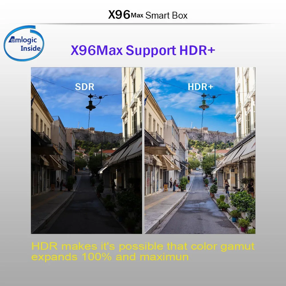 Подлинная X96 MAX Smart tv Box Amlogic S905X2 Android 9,0 LPDDR4 4 Гб ОЗУ 64 Гб ПЗУ 2,4G/5G двойной wifi 1000M Lan BT 4K медиаплеер