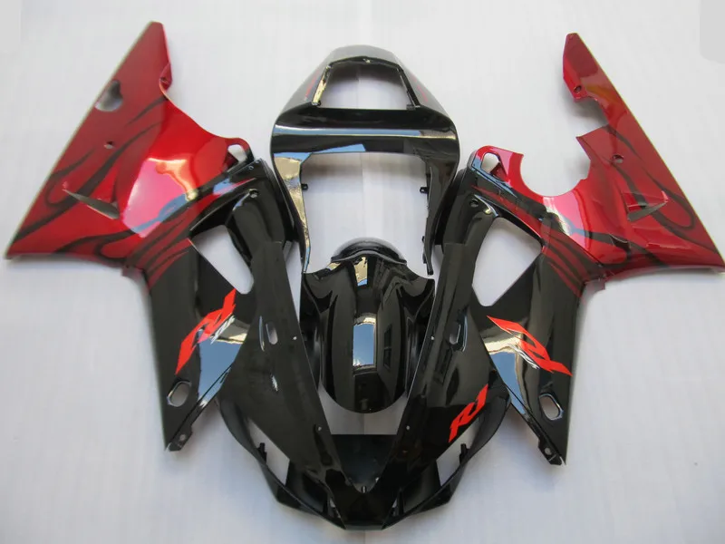 Комплект обтекателей для мотоцикла на заказ YAMAHA YZFR1 00 01 YZF R1 YZF1000 2000 2001 ABS красный