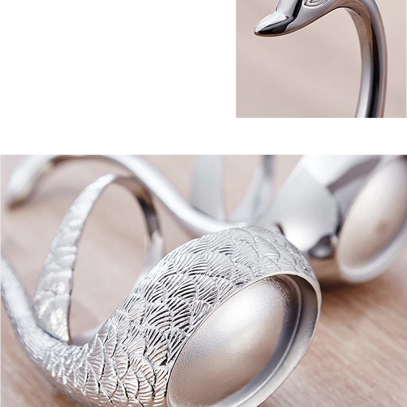 Spoon forks Swan holder set (6)