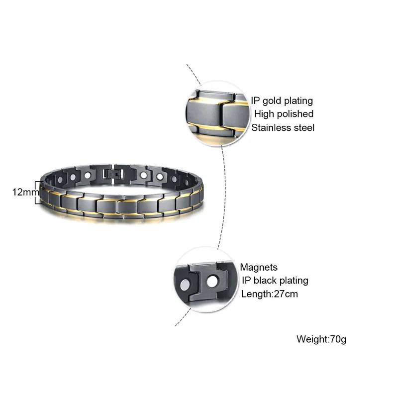 Мужская Магнитная терапия ножной браслет 316L мужские ювелирные изделия из нержавеющей стали с Исцеляющие магниты от боли при артрите