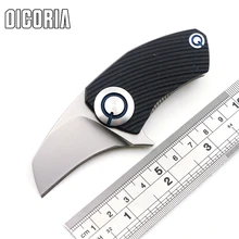 DICORIA Parrot SiDis Flipper bearing Tactical folding knife 9Cr18MoV blade G10 Titanium Handle outdoor camping knives EDC tools