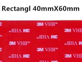 Прямые продажи с фабрики, 10 шт./лот 3 М vhb клейкая лента 5608 серая установка Heavy Duty Двухсторонняя клейкая акриловая поролоновая лента высечки - Цвет: Rectangl 40mm x 60mm