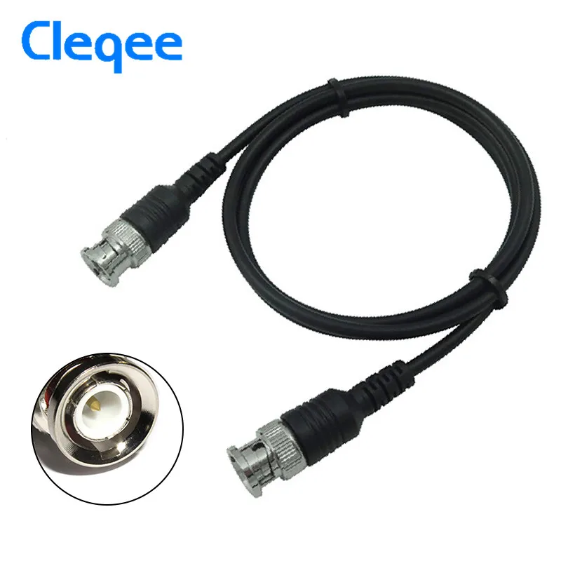 

Cleqee P1013 Professional Oscilloscope Test Probe Cable BNC Q9 Male to BNC Plug Wire Lead 100CM 500V 5A Gold-plated Copper Probe