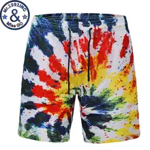 Мужские быстросохнущие летние шорты модные Забавные 3D брызги чернил граффити Печать пляжные шорты хип хоп летние шорты для мужчин