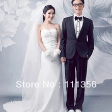 2 T Bubble Свадебная отделка вуаль обрезанная кромка белый цвет слоновой кости аксессуар для волос