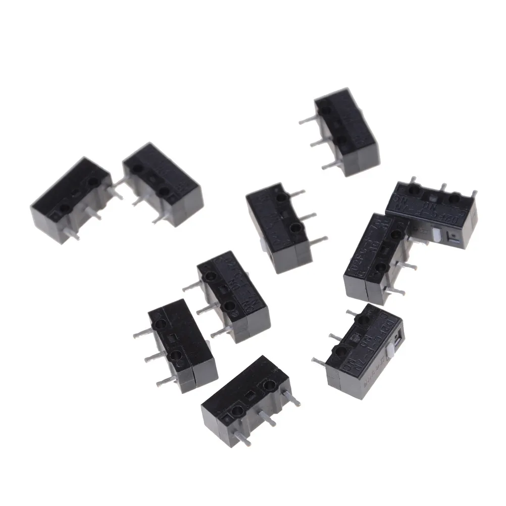 

10 Pcs D2FC-F-7N Micro Switch For Mouse Replacement Substitute Tested