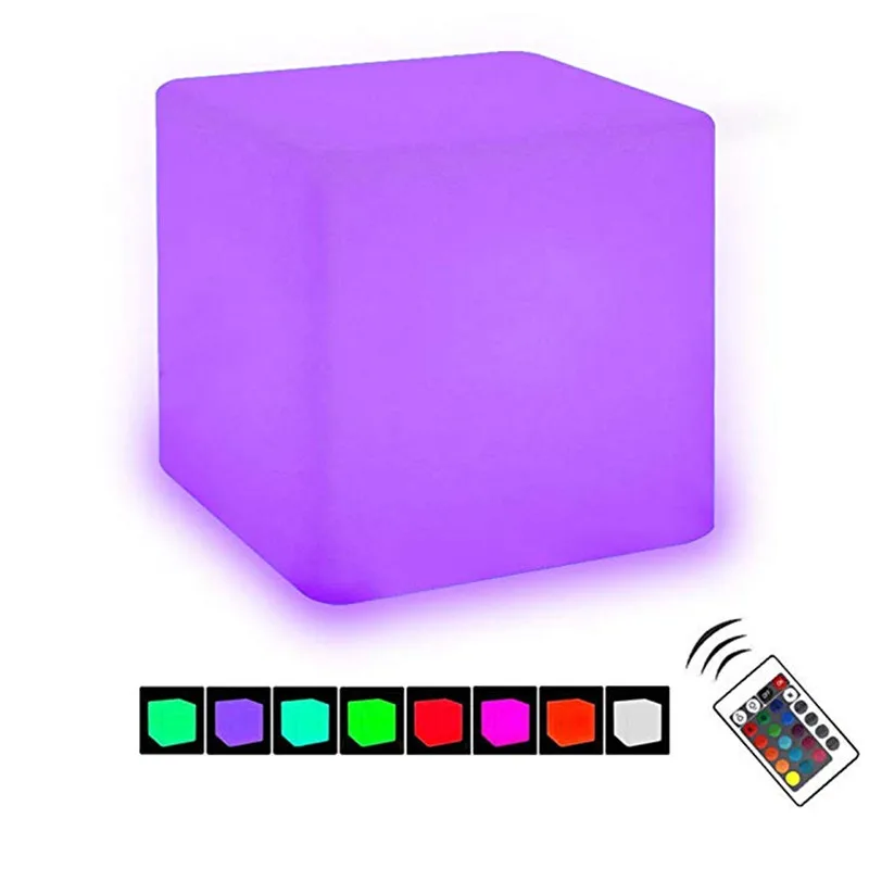 

LED Cube Light Dimmable Night Light Mood Lamp Cordless Remote Control LED Decorative Lights