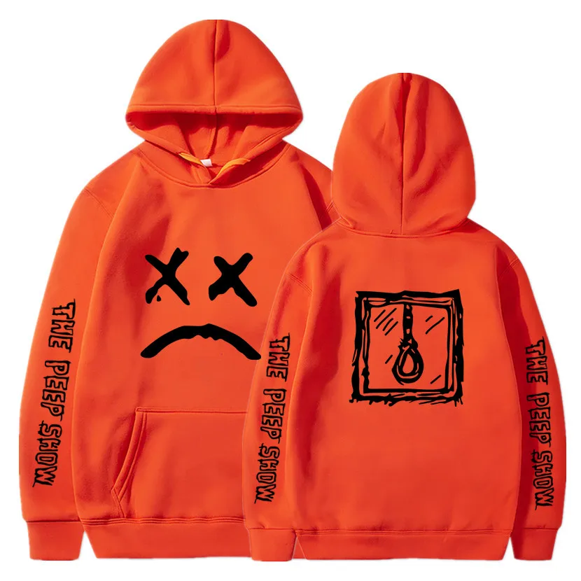 Orange 17 Lil Peep/толстовки с капюшоном Love lil. peep, мужские толстовки, пуловер с капюшоном, свитшоты для мужчин/женщин, sudaderas cry, детские толстовки с капюшоном, hoddie S-XXXL - Цвет: Orange 17