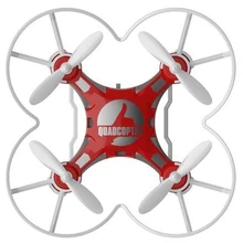 Bolso Mini Drone 4CH 6 Axis Gyro RC Micro Quadcopter com o Flip 3D, Modo Headless, uma Tecla de Retorno Nano Helicópteros RTF Modo 2 vermelho