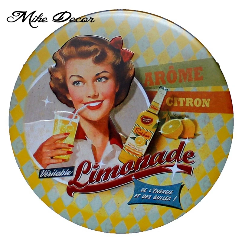 [ Mike86 ] Deink Lady Irregular sign Poster Wall painting Retro Gift Plaque Craft Hotel decor YA-914 Mix order | Дом и сад