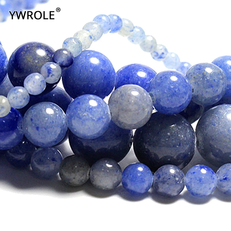 Бусины из натурального камня Dumortierite Blue Aventurine Jades искусственный материал 4/ 6/8/10/12