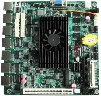 

Good 6lans Six 1000 NIC / Gigabit Ethernet network moterboard 2Gb RAM onboard delicate for the Fire-wall server/network server