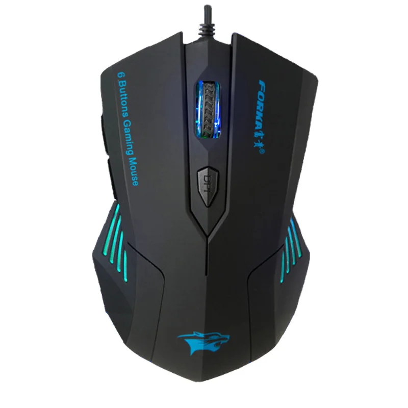 

LUOM G10 4000 DPI Adjustable Optical 9 Buttons USB Wired Professional Mechanical Gaming Macros Games Cable Mouse Mice