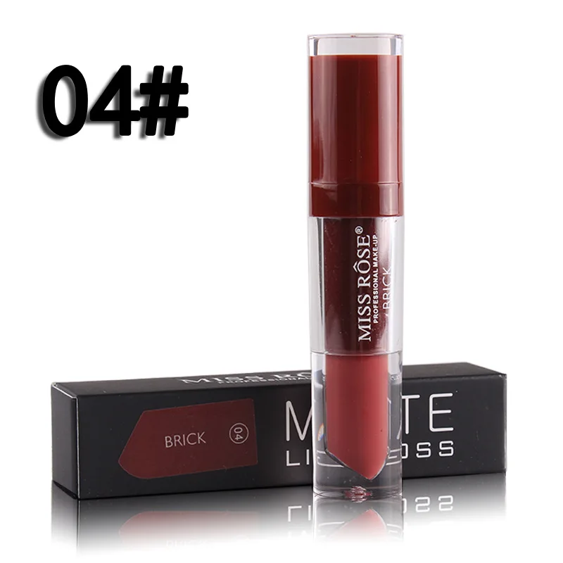 

Miss Rose Brand Lip Tint Liquid Lipgloss Matte Velvet Nude Batoms Makeup Non-stick Cup Waterproof Long Lasting Lip Gloss Make Up