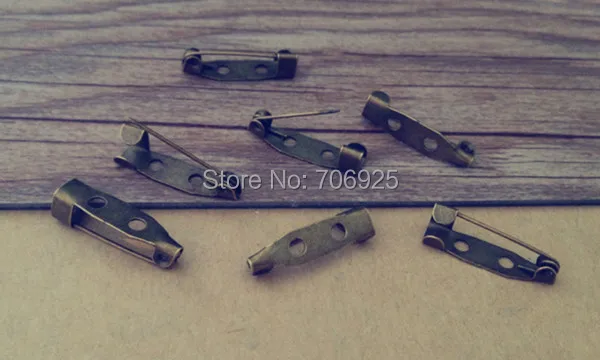 

200pcs /lot Antique bronze Pin Backs accessories 5mmx20mm
