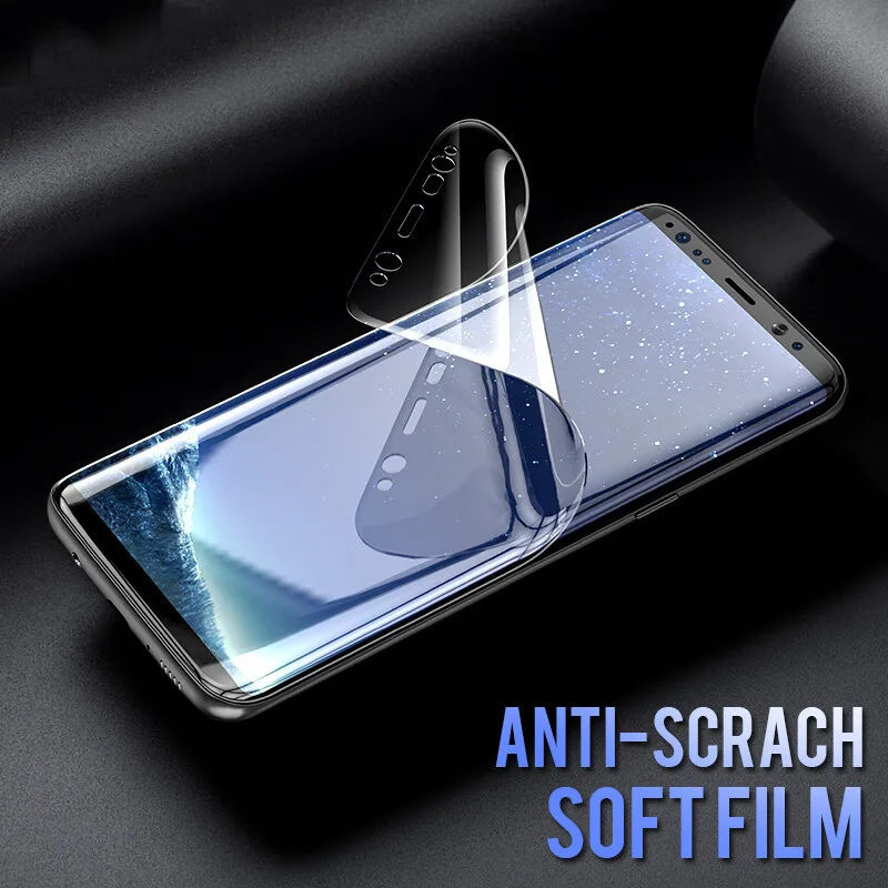 Мягкая защитная пленка на весь экран для Samsung Galaxy S9 S8 Plus S6 S7 S 6 7 Edge не закаленное