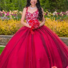 Великолепные пышные платья Бальные платья длиной до пола, кружево с аппликацией и бисером, кружевные платья на день рождения, милые платья 16