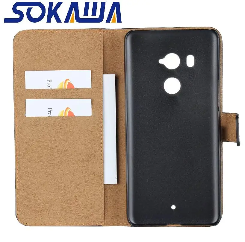 

For HTC U11 Life & HTC U11 Plus Flip Case Genuine Leather Book Kickstand Protection Card Shell Wallet Cover