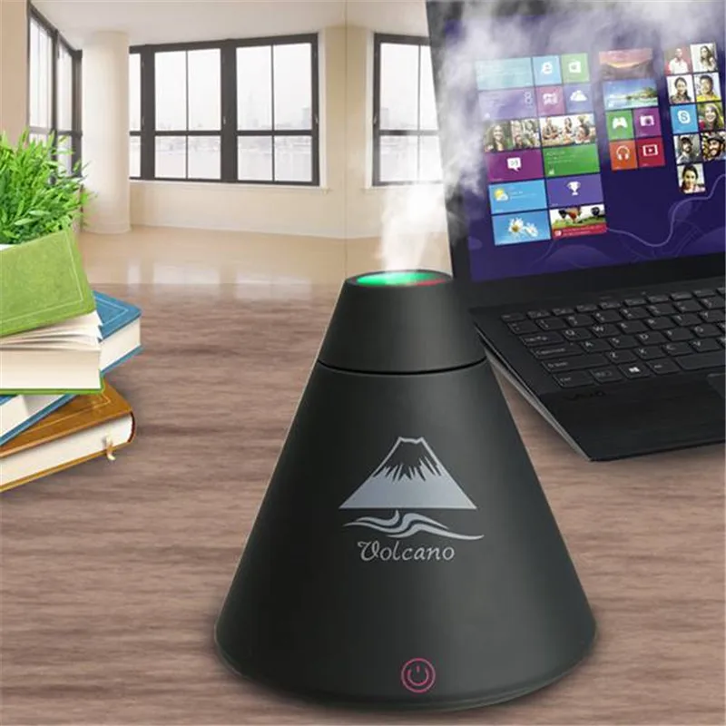 

Humidificador Aroma Diffuser Volcano USB Ultrasonic Air Humidifier for Home Led Light Essential Oil Diffuser Huile Essentiel