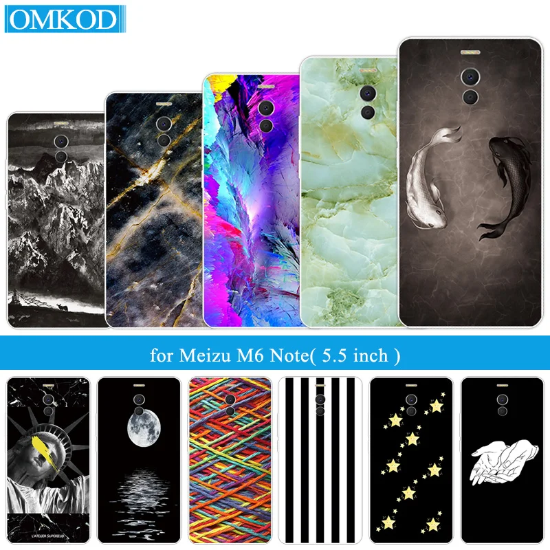 

For Meizu M6 Note/Blue Charm Note 6 Note6 Soft TPU Silicone Fish Phone Case 5.5 inch for Meizu M6 Note Luxury Clear Fundas